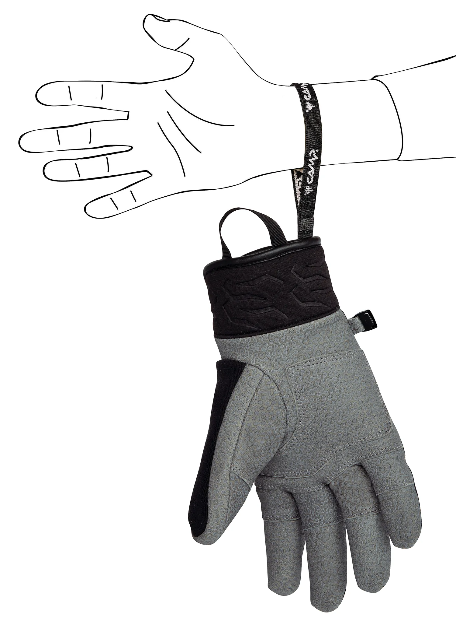 Rukavice Camp Geko Ice Pro - black