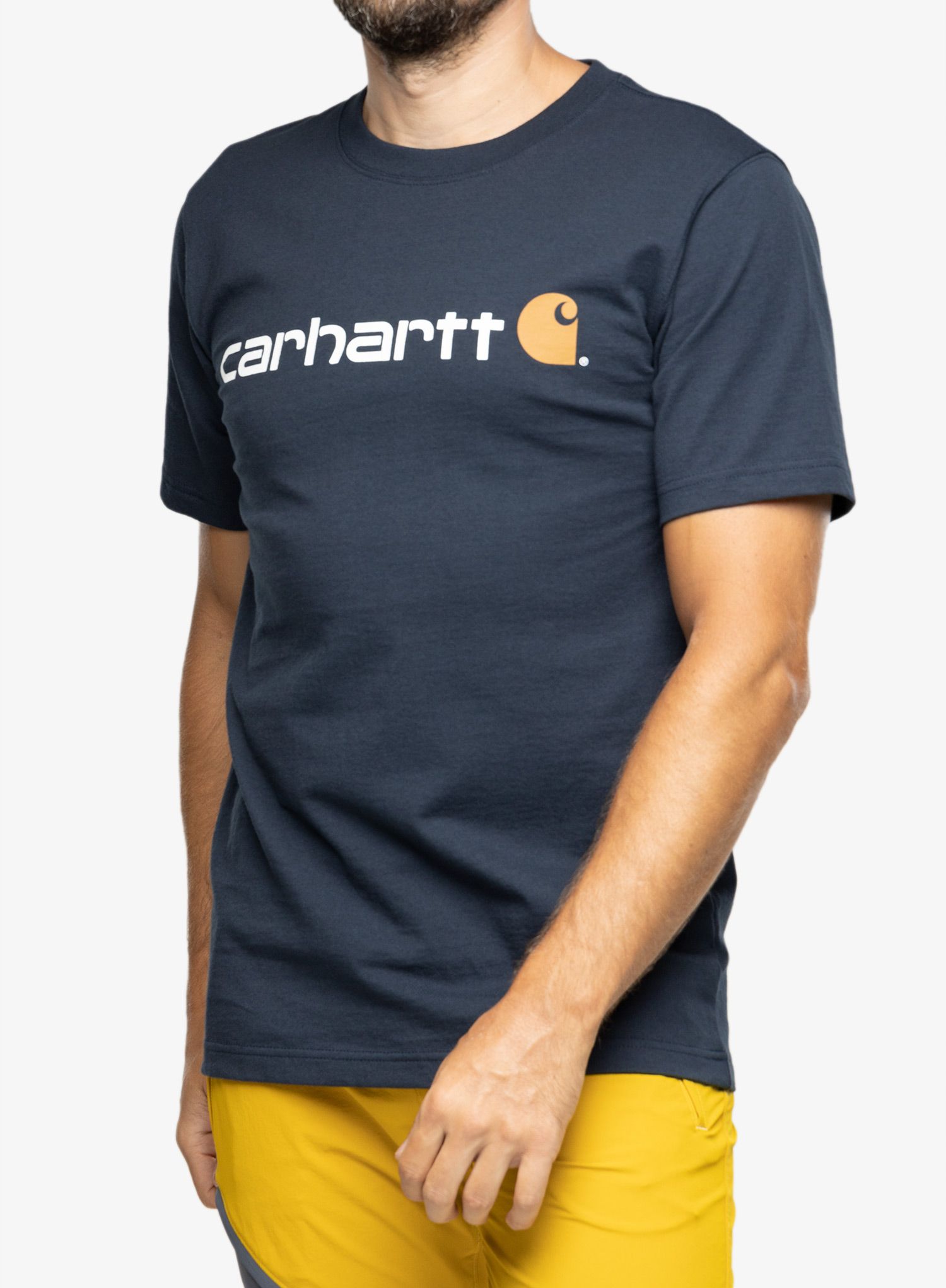 Pánske tričko Carhartt Core Logo T-Shirt S/S - navy
