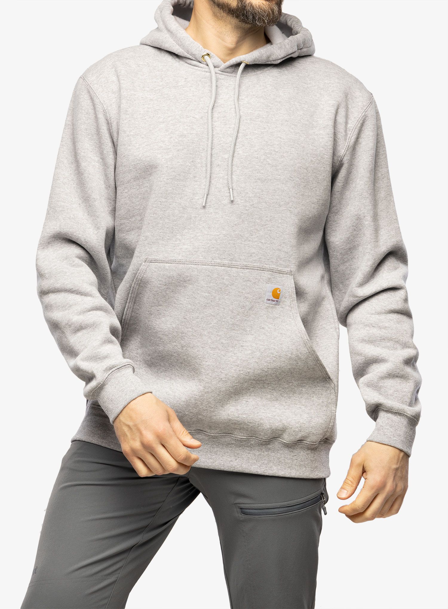 Pánska mikina s kapucňou Carhartt Hooded Sweatshirt - heather grey