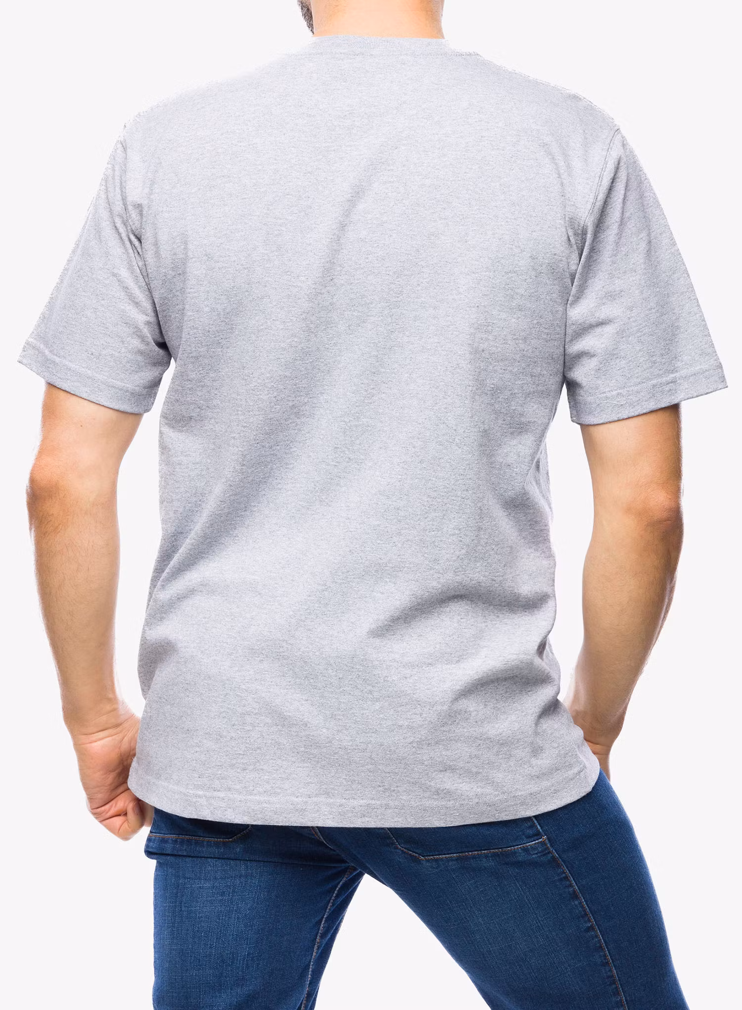 Bavlnené tričko Carhartt K87 Pocket S/S T-Shirt - heather grey