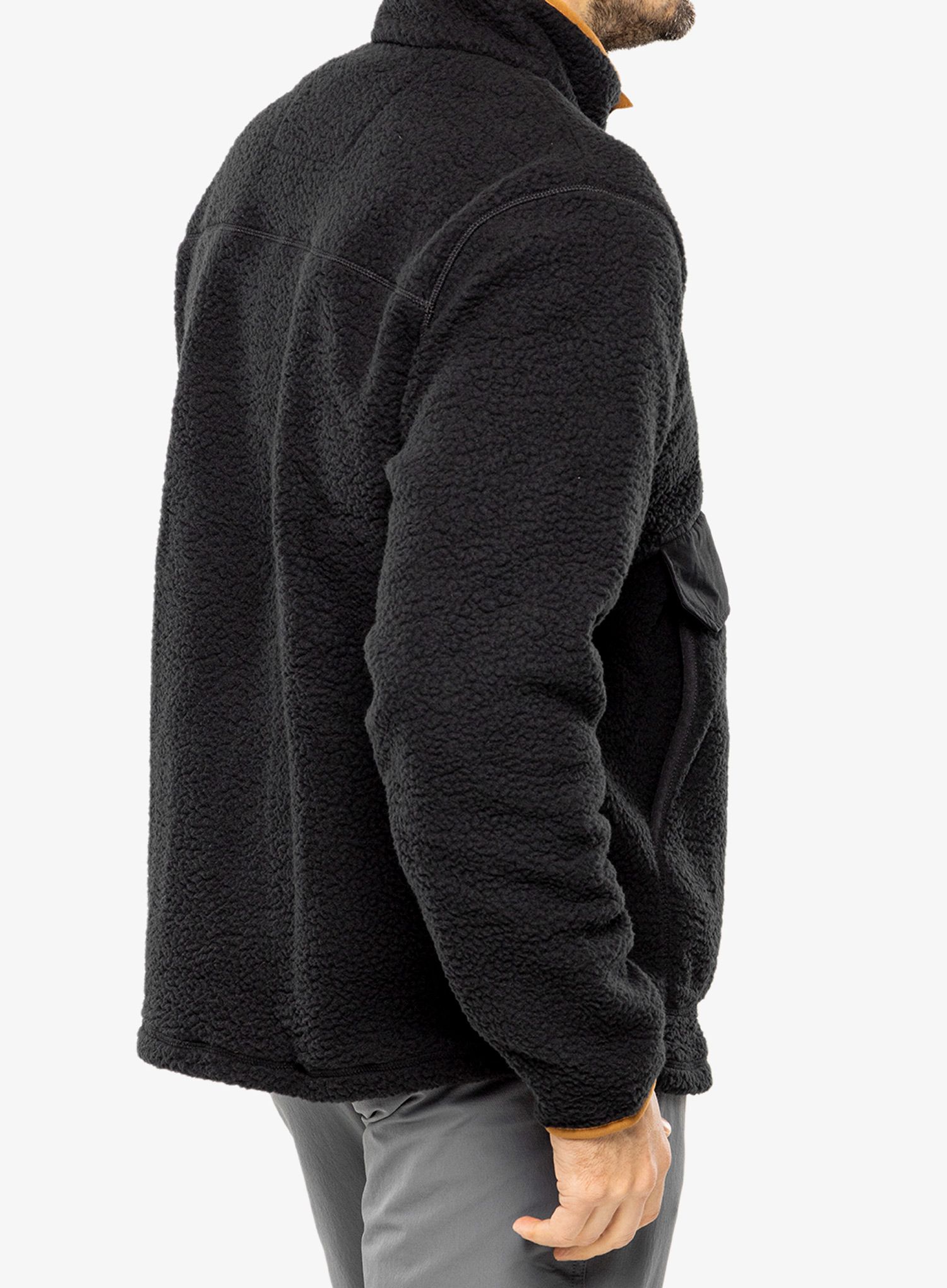 Flísová mikina Carhartt Relaxed Fit Fleece Pullover - black