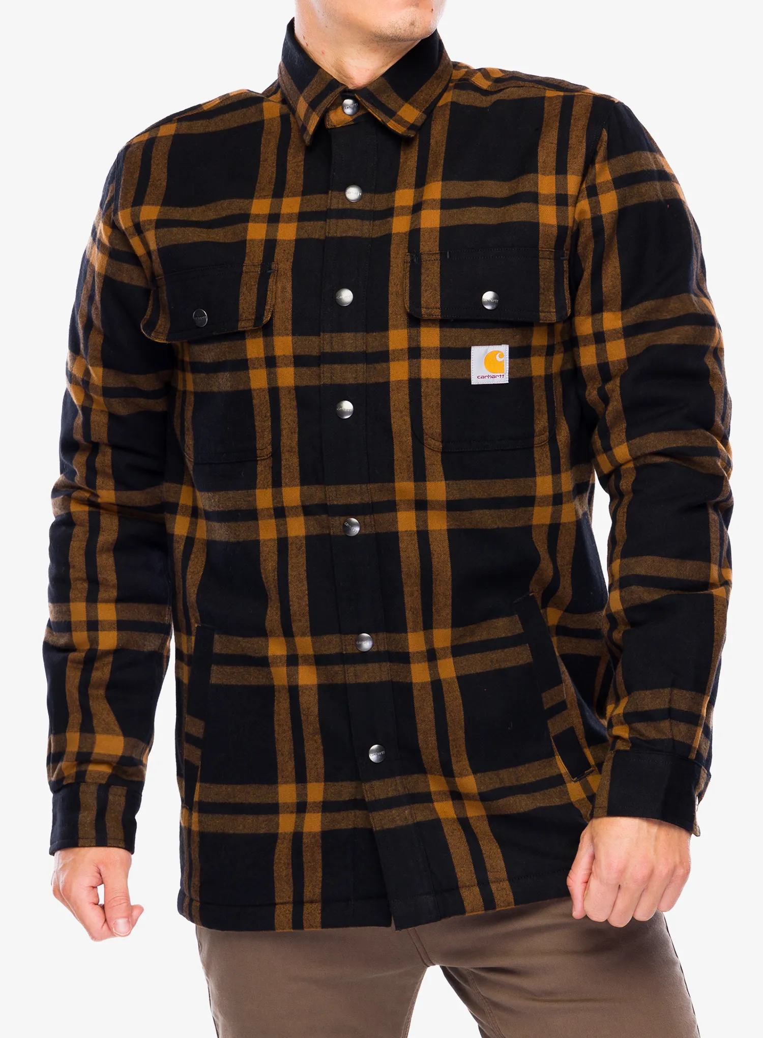 Košeľa Carhartt Roane Hooded Shirt Jac - black