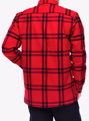 Košeľa Carhartt Roane Hooded Shirt Jac - crabapple