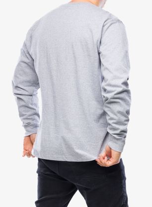 Tričko s dlhými rukávmi Carhartt Sleeve Logo T-Shirt L/S - heather grey