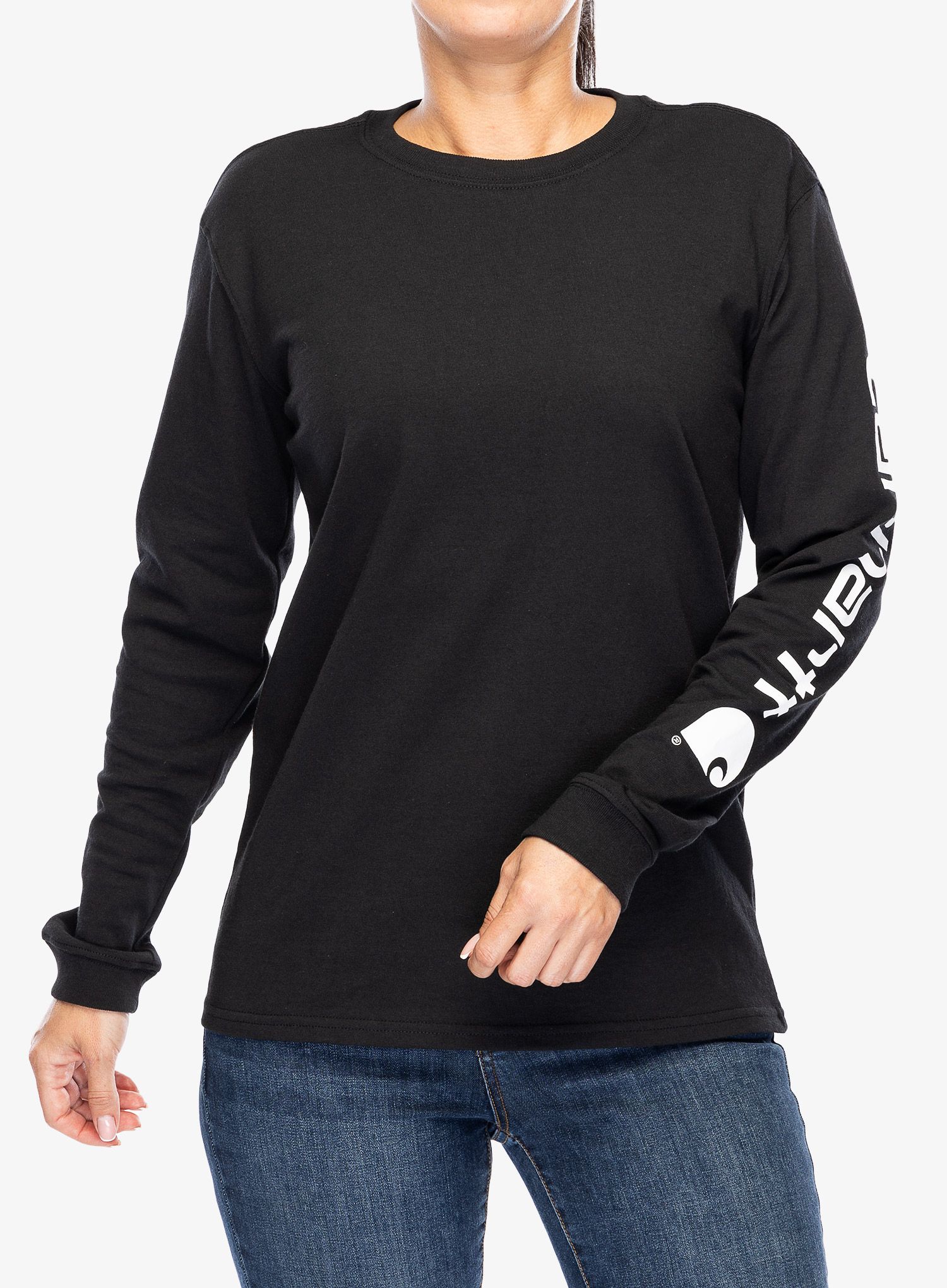 Longsleeve dámsky Carhartt Workwear Logo L/S T-Shirt - black