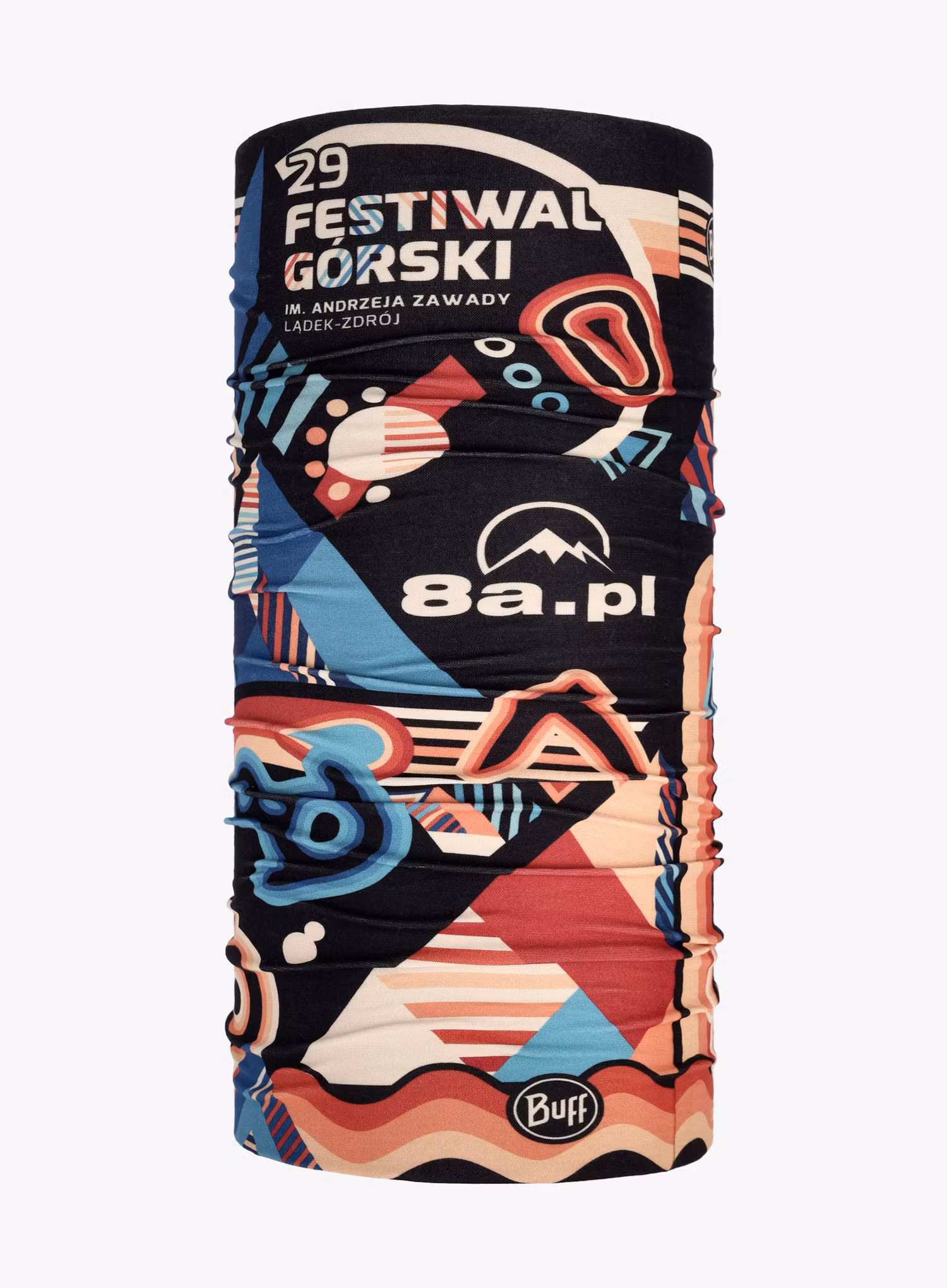 Multifunkčná šatka Buff Original Ecostretch 29. Festiwal Górski Lądek-Zdrój - black/orange