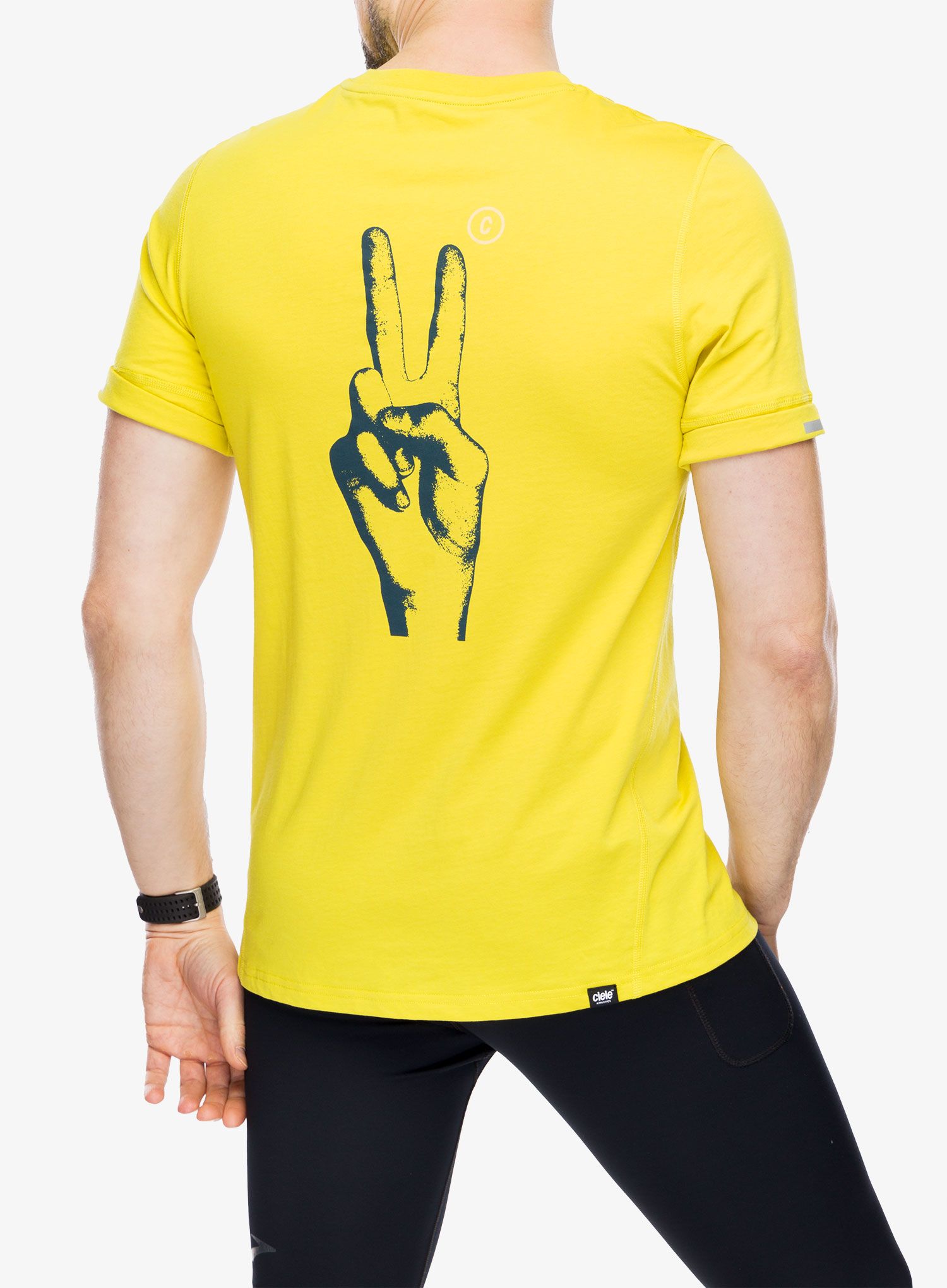 Bavlnené tričko Ciele NSBTShirt - Peace Please - llyndigo