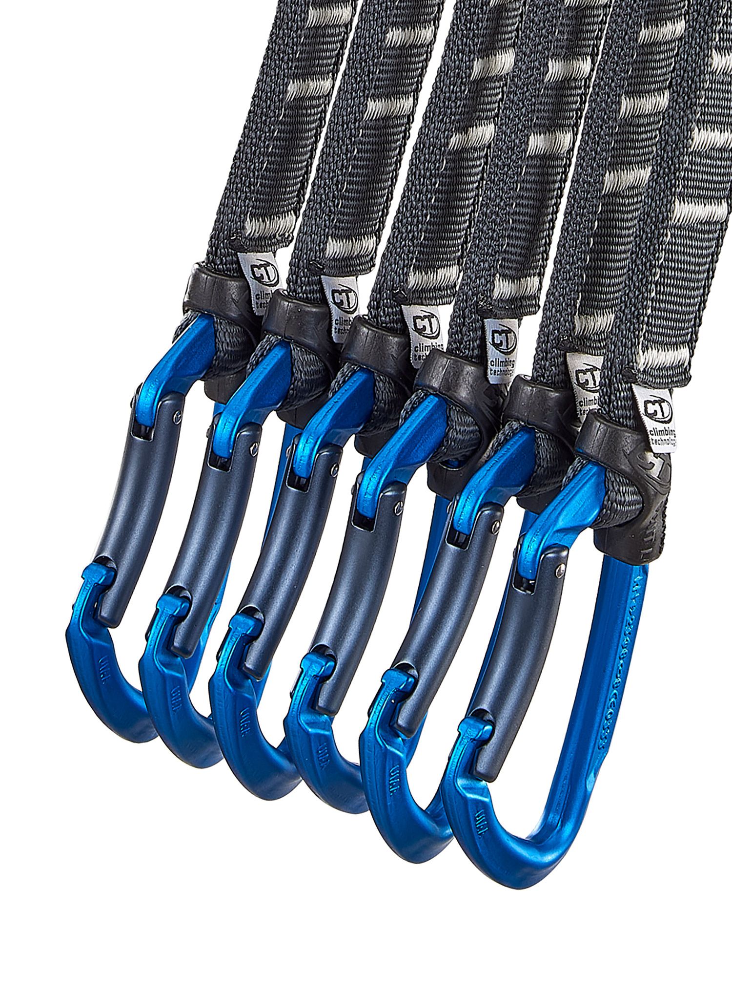 Lezecké expresky Climbing Technology/SKYLOTEC Lime Set NY Pro 17 cm 6-Pack - anthracite/electricblue