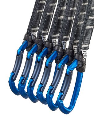 Lezecké expresky Climbing Technology/SKYLOTEC Lime Set NY Pro 17 cm 6-Pack - anthracite/electricblue