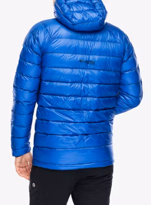 Páperová bunda Columbia Arctic Crest Down Hooded Jacket - mountain blue