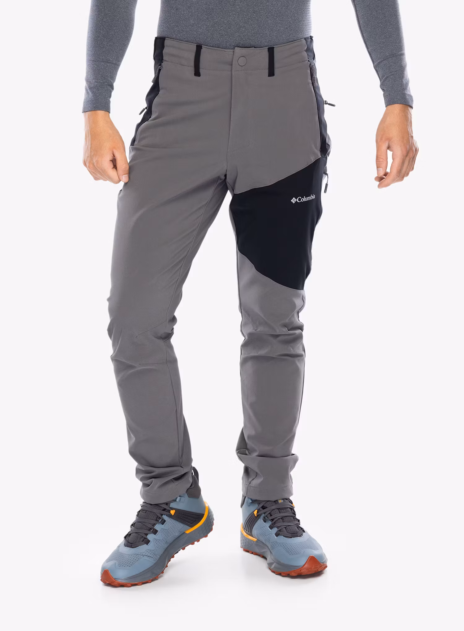 Softshellové nohavice Columbia Columbia Tech Softshell Pant - city grey/black