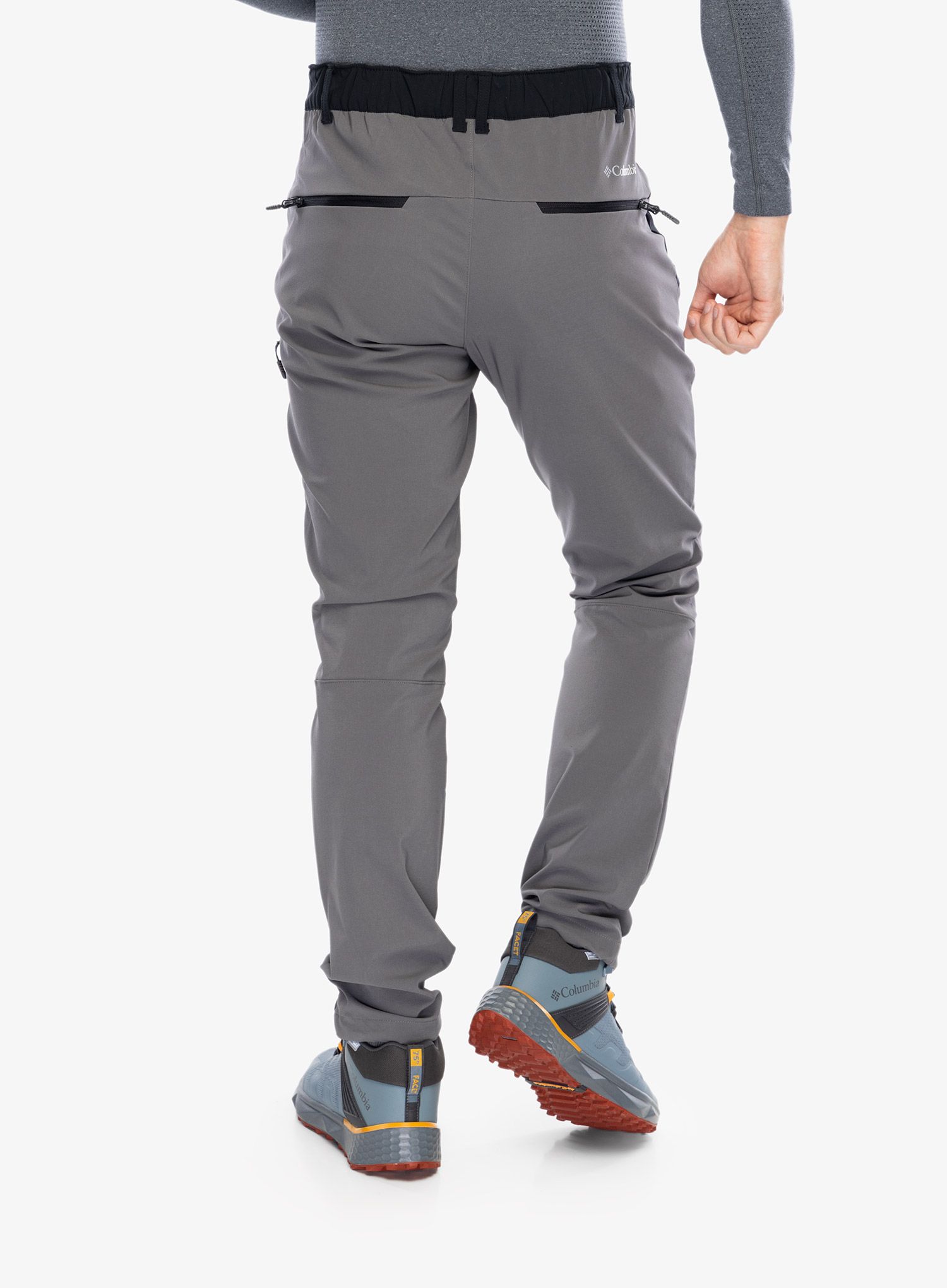 Softshellové nohavice Columbia Columbia Tech Softshell Pant - city grey/black