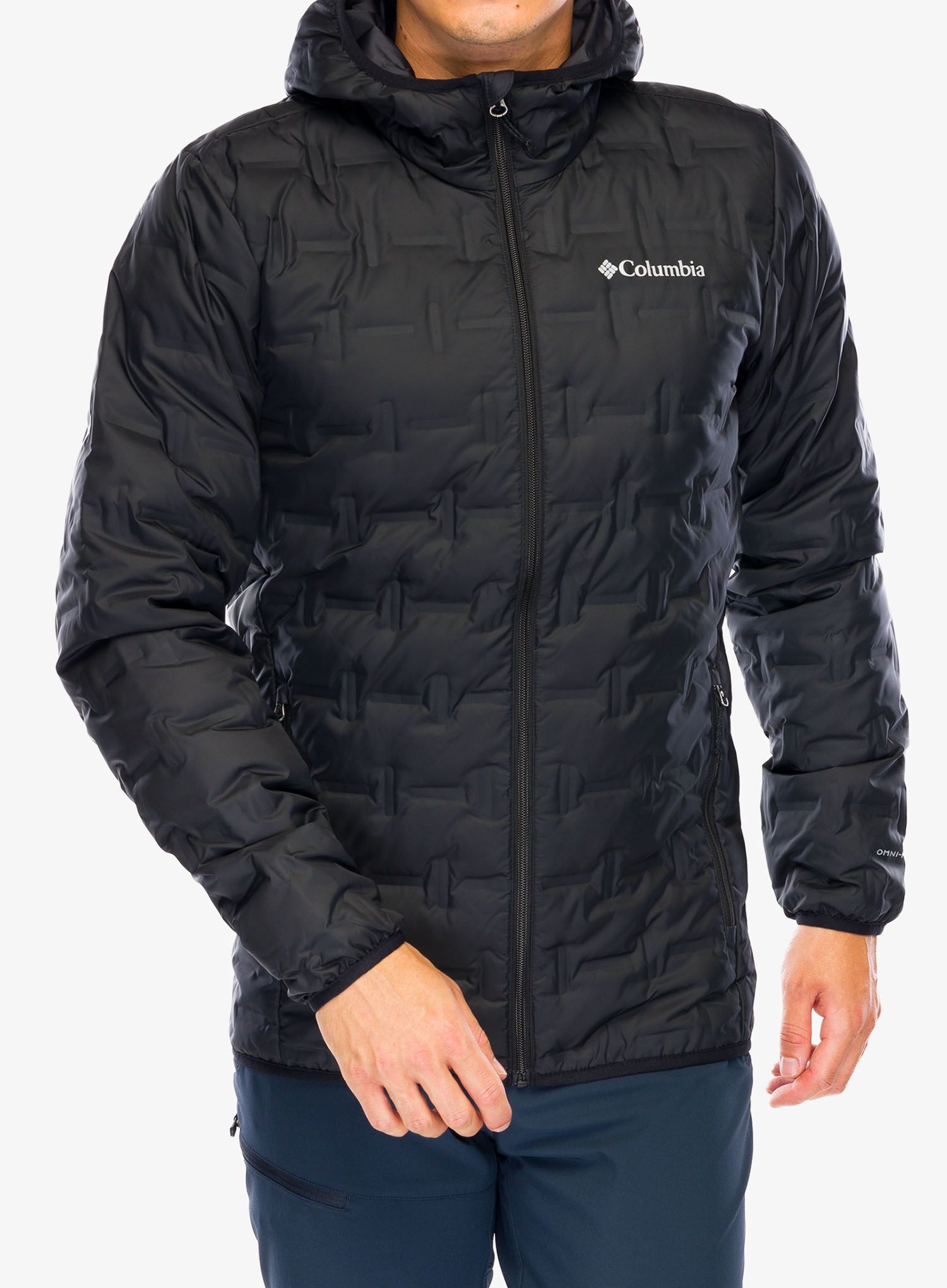 Páperová bunda Columbia Delta Ridge Down Hooded Jacket - black