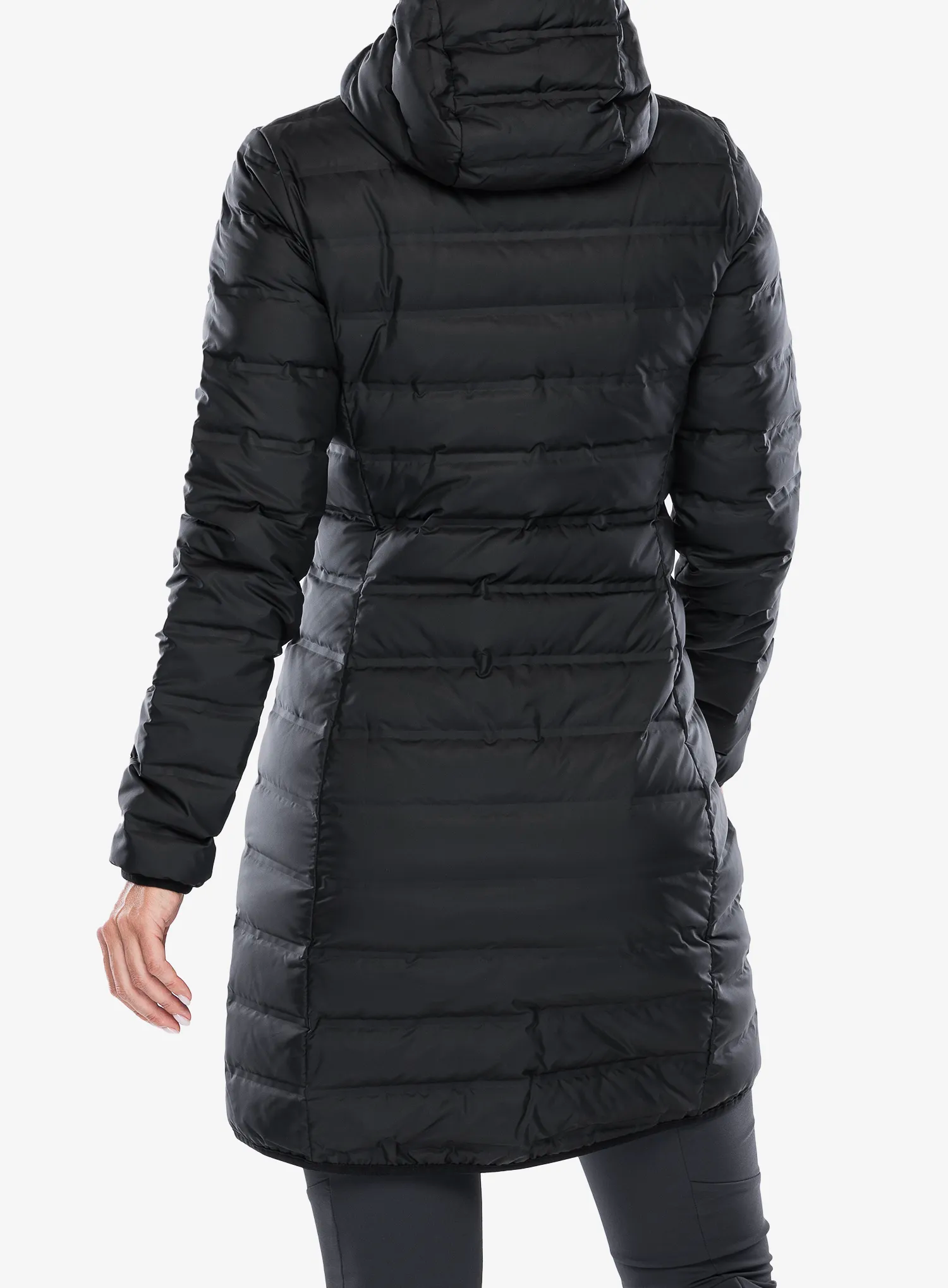 Dámsky páperový kabát Columbia Lake 22  II Down Long Hooded Jacket - black