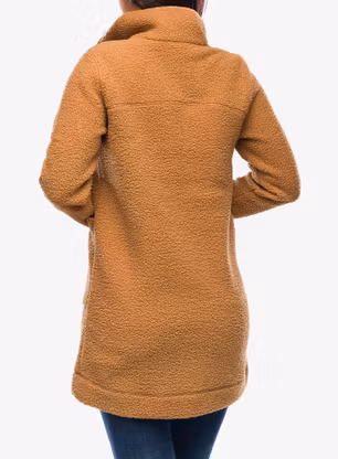Flísová mikina dámska Columbia Panorama Long Jacket - camel brown