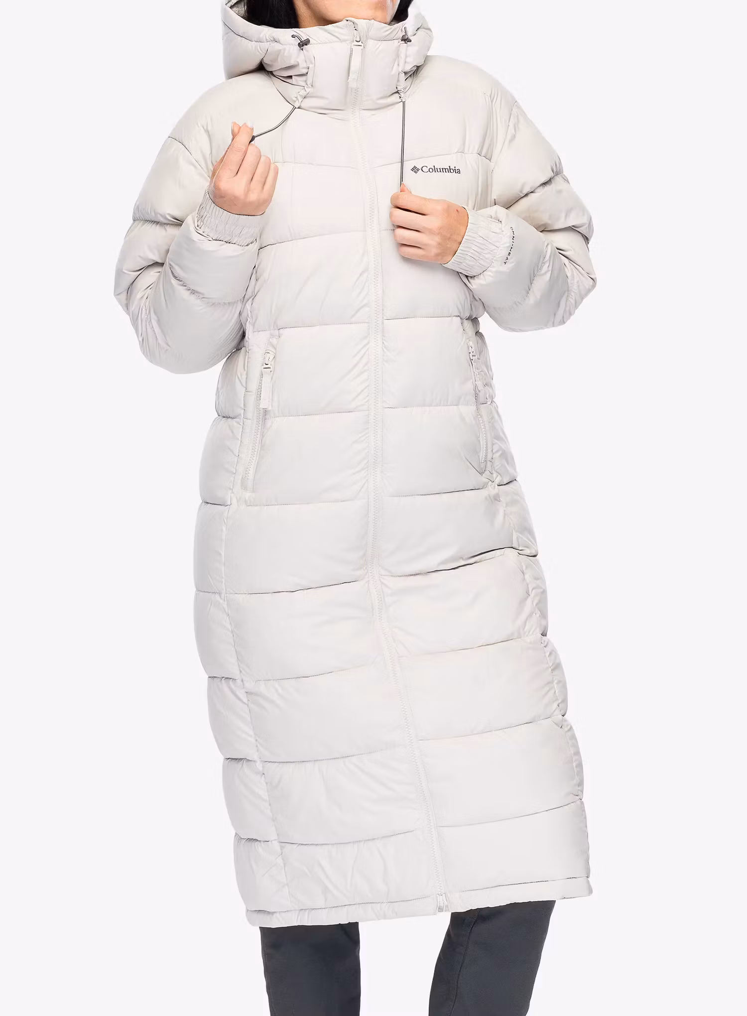 Dámsky kabát Columbia Pike Lake II Long Jacket - dark stone