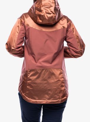 Zateplená bunda dámska Columbia Point Park Insulated Jacket - faded peach sheen/beetroot