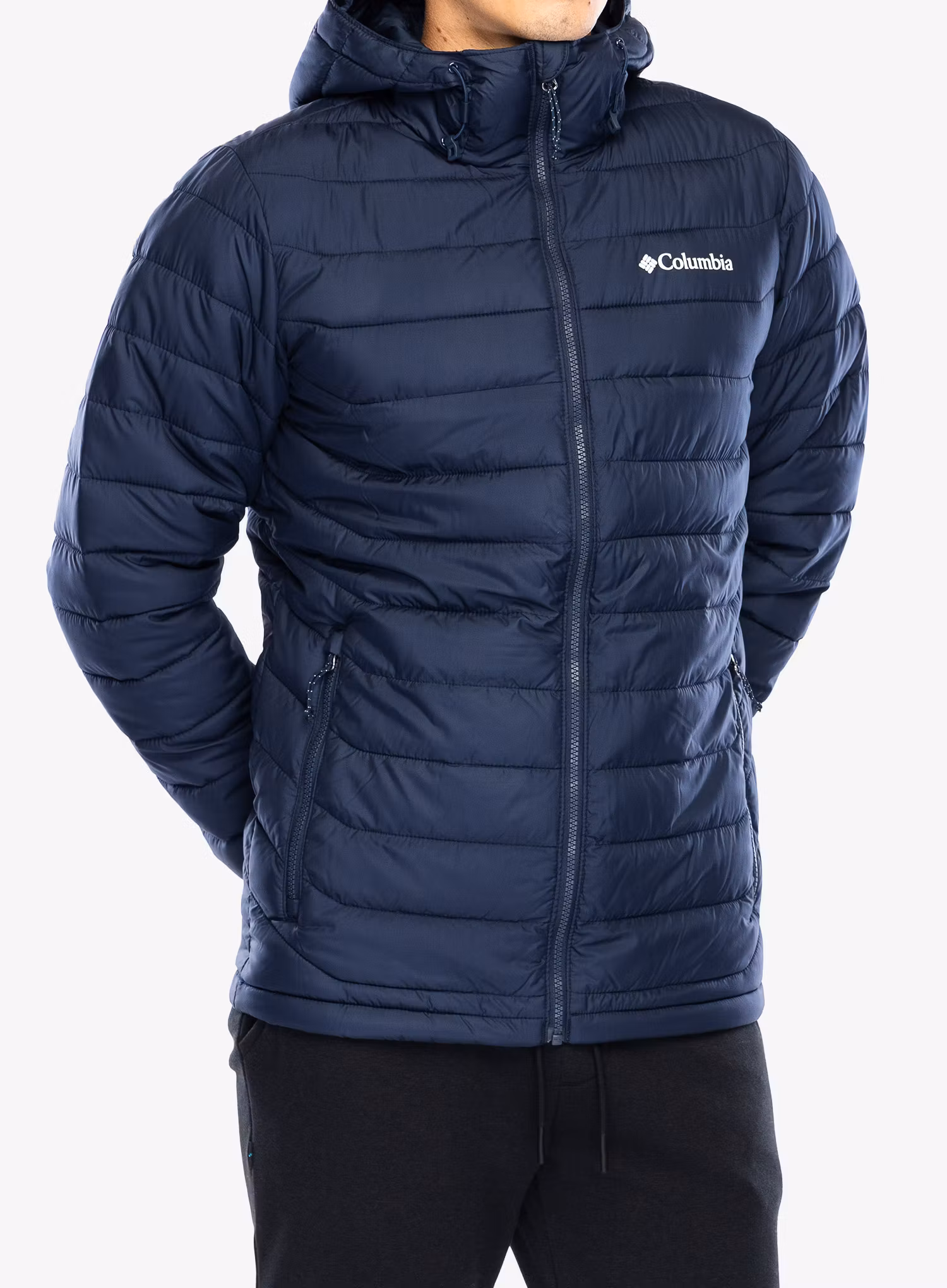 Bunda Columbia Powder Lite II Hooded Jacket - collegiate navy