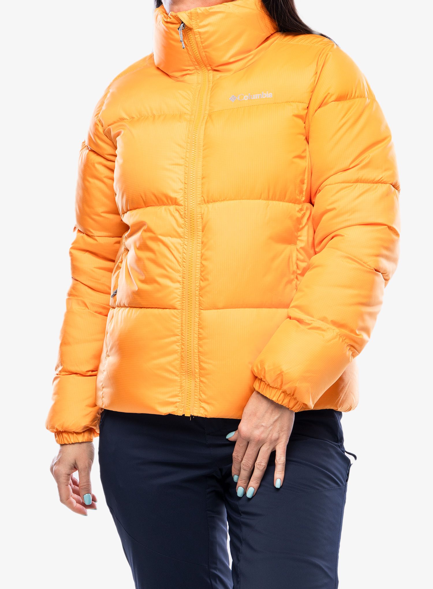 Zateplená bunda dámska Columbia Puffect Jacket - sunset peach