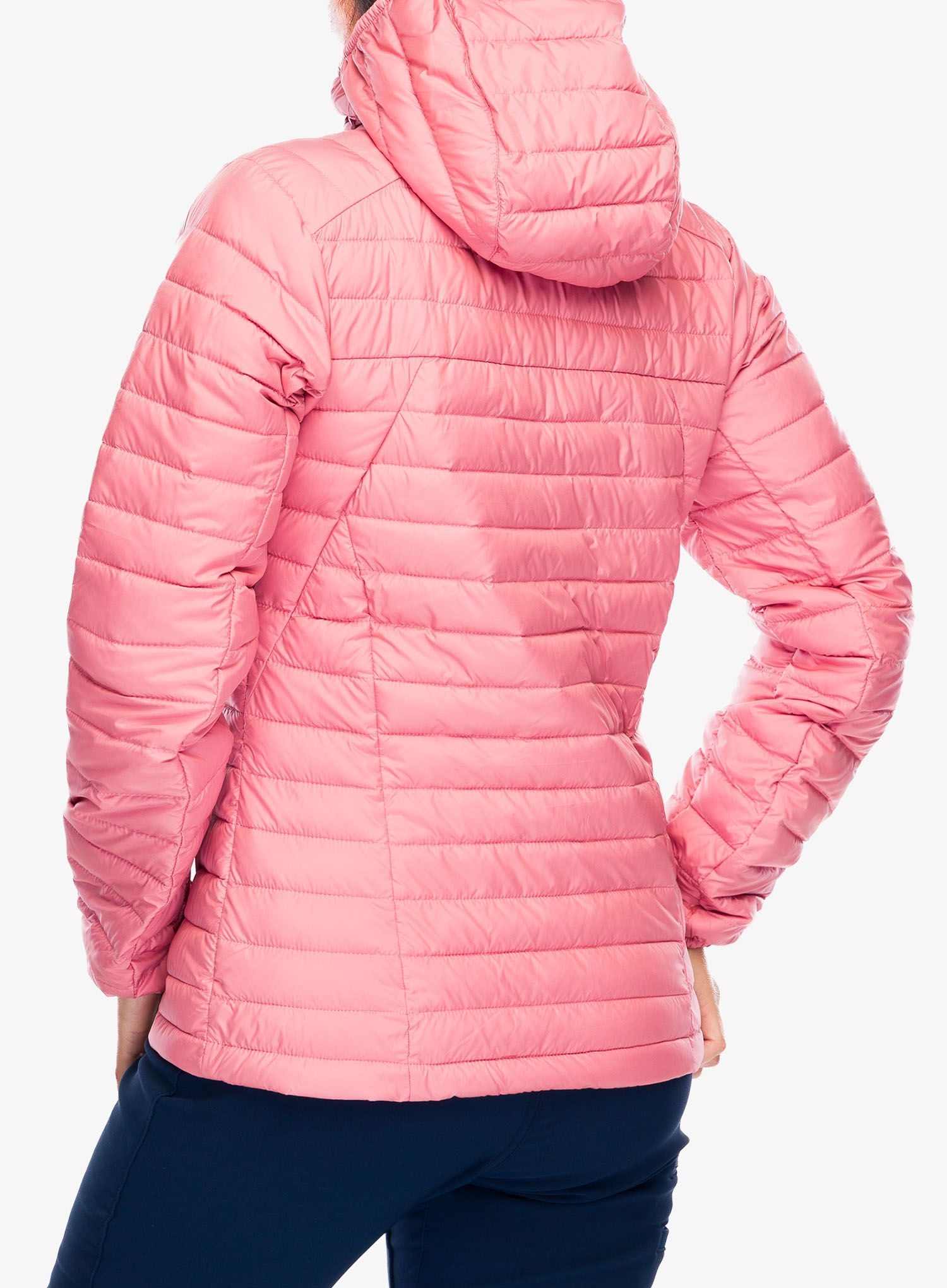 Zateplená bunda dámska Columbia Silver Falls II Hooded Jacket - pink agave