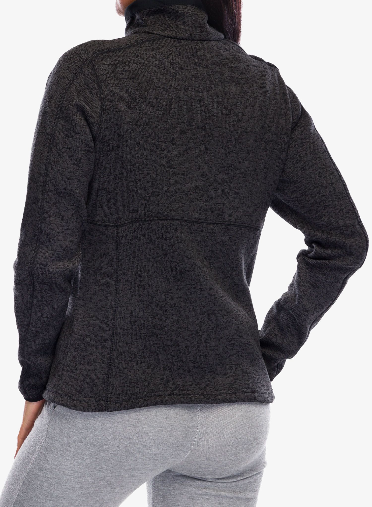 Flísová mikina dámska Columbia Sweater Weather Full Zip II - black heather