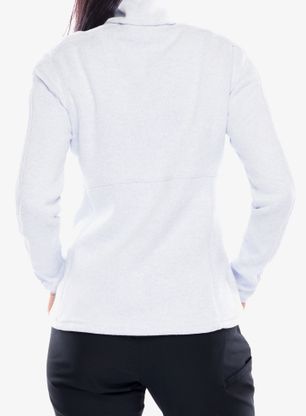 Flísová mikina dámska Columbia Sweater Weather Full Zip II - snowdrift/blue hint heather