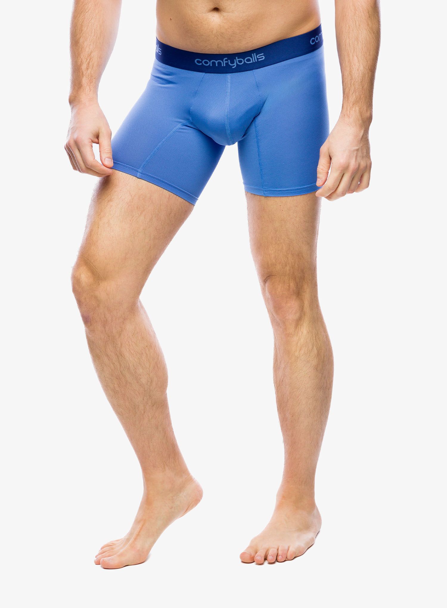 Boxerky Comfyballs Long Performance - ocean blue