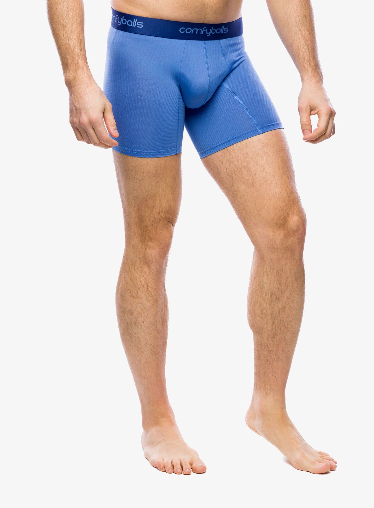Boxerky Comfyballs Long Performance - ocean blue