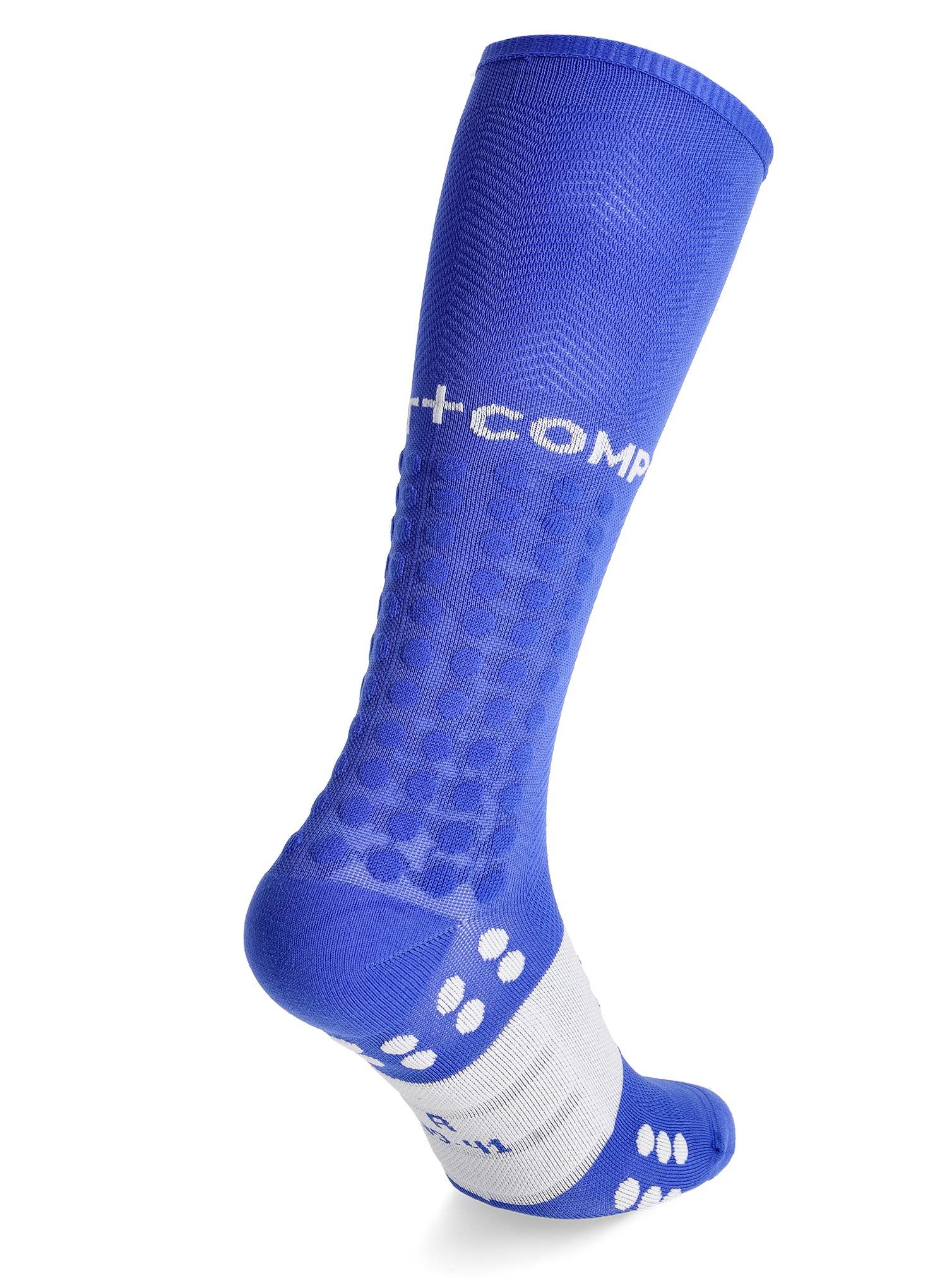 Ponožky na behanie Compressport Compression Full Socks Run - dazz blue/sugar