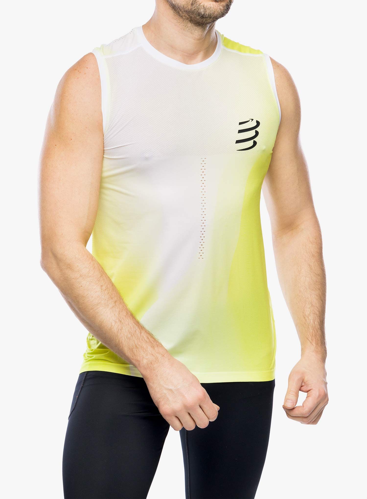 Tričko Compressport Performance Tank - safe yellow