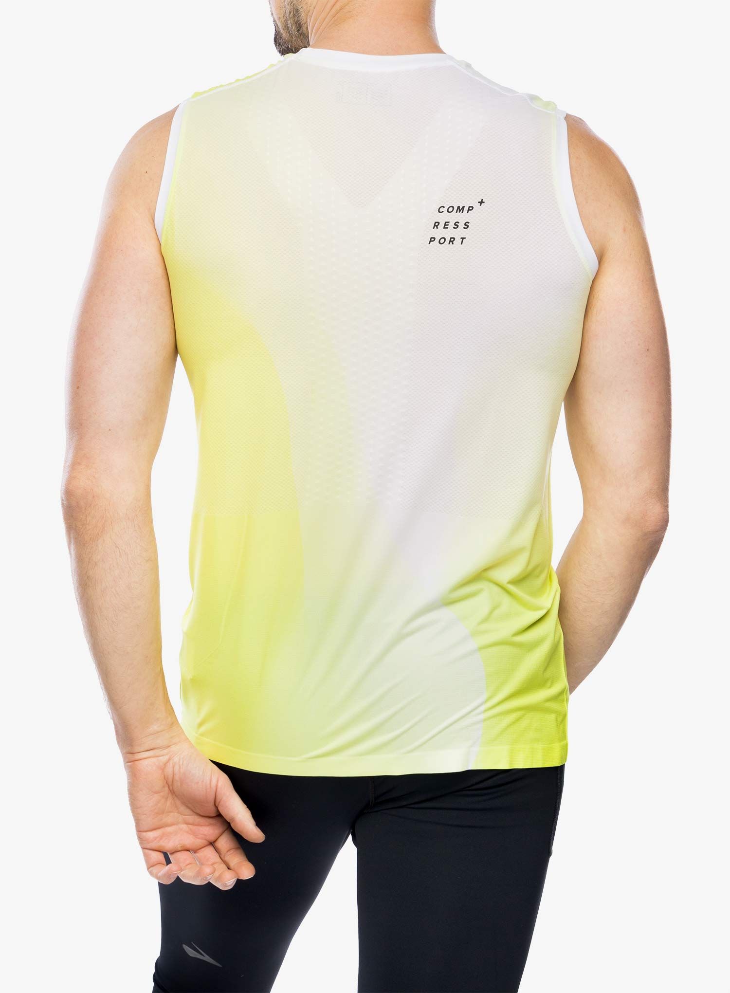 Tričko Compressport Performance Tank - safe yellow