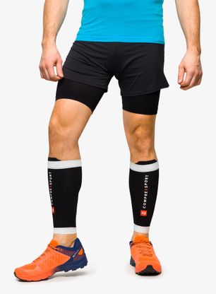 Kompresné návleky na nohy Compressport R2 3.0 - black/white