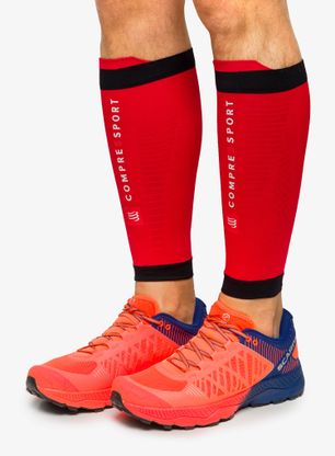 Bežecké návleky na nohy Compressport R2 3.0 - red/black