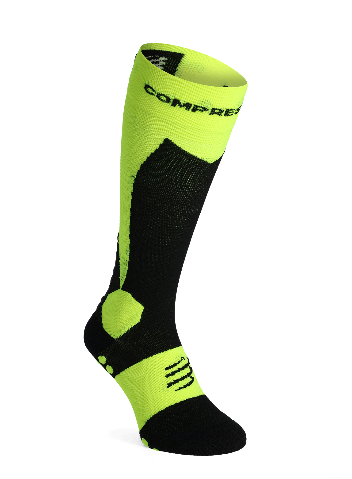 Skialp ponožky Compressport Ski Touring Full Socks - safe yellow/black