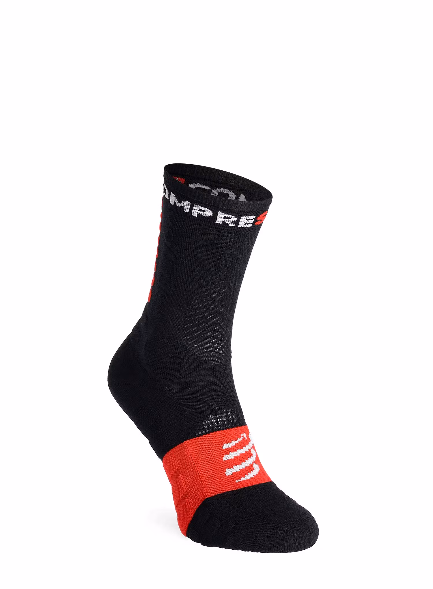 Ponožky na behanie Compressport Ultra Trail Socks v2.0 - black/red