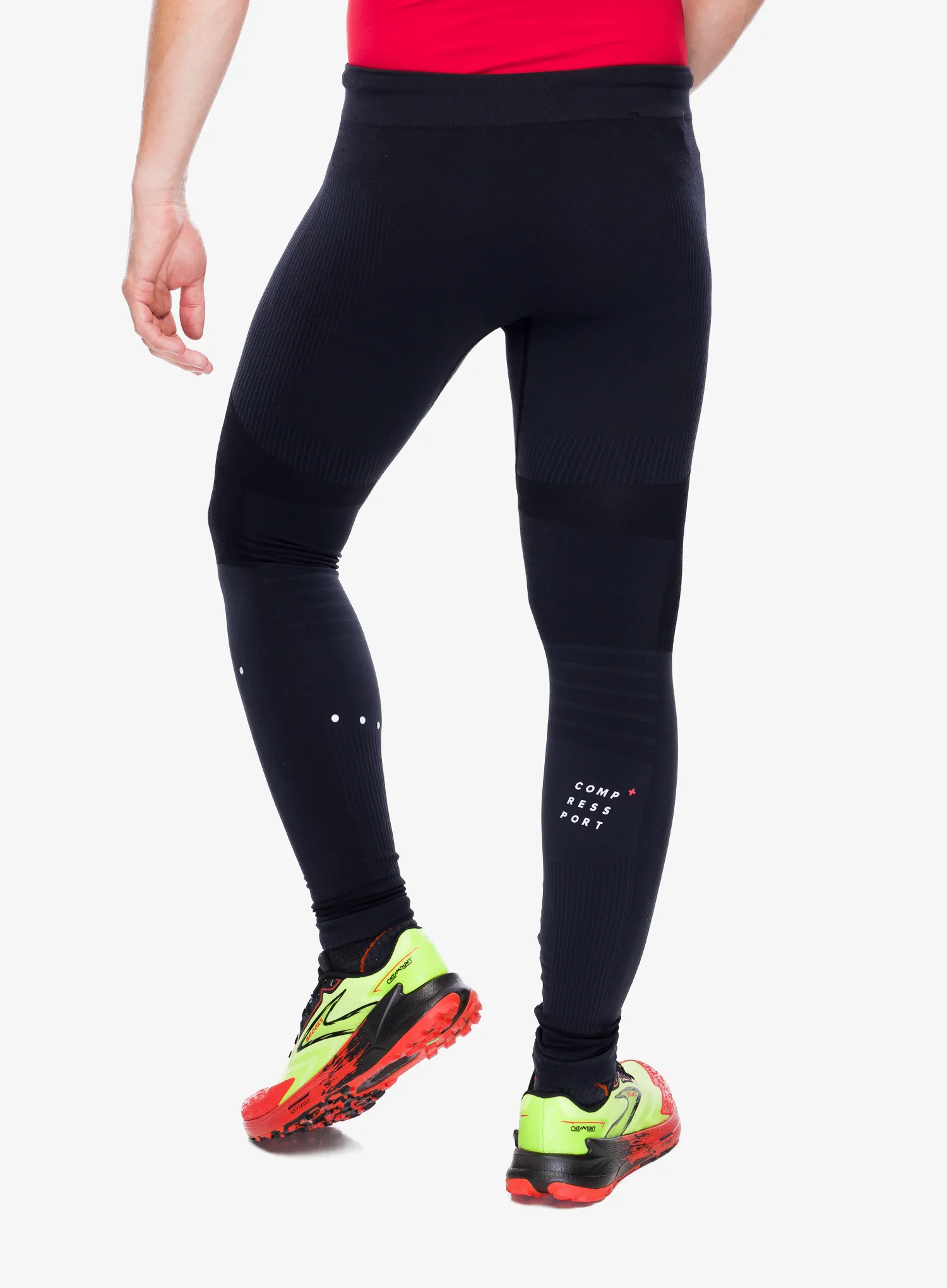 Legíny na behanie Compressport Winter Running Legging M - black