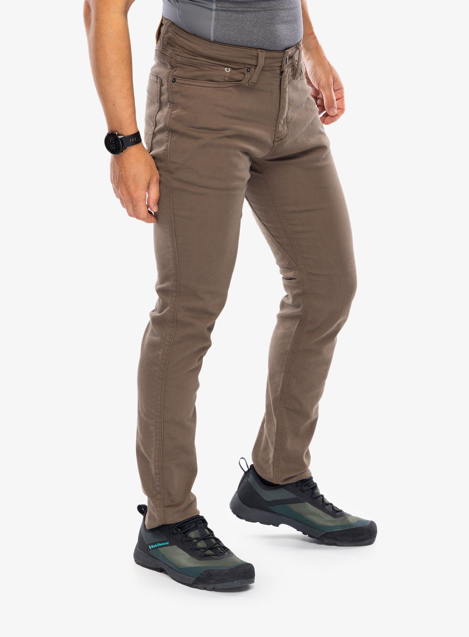 Nohavice DUER No Sweat Slim - timber