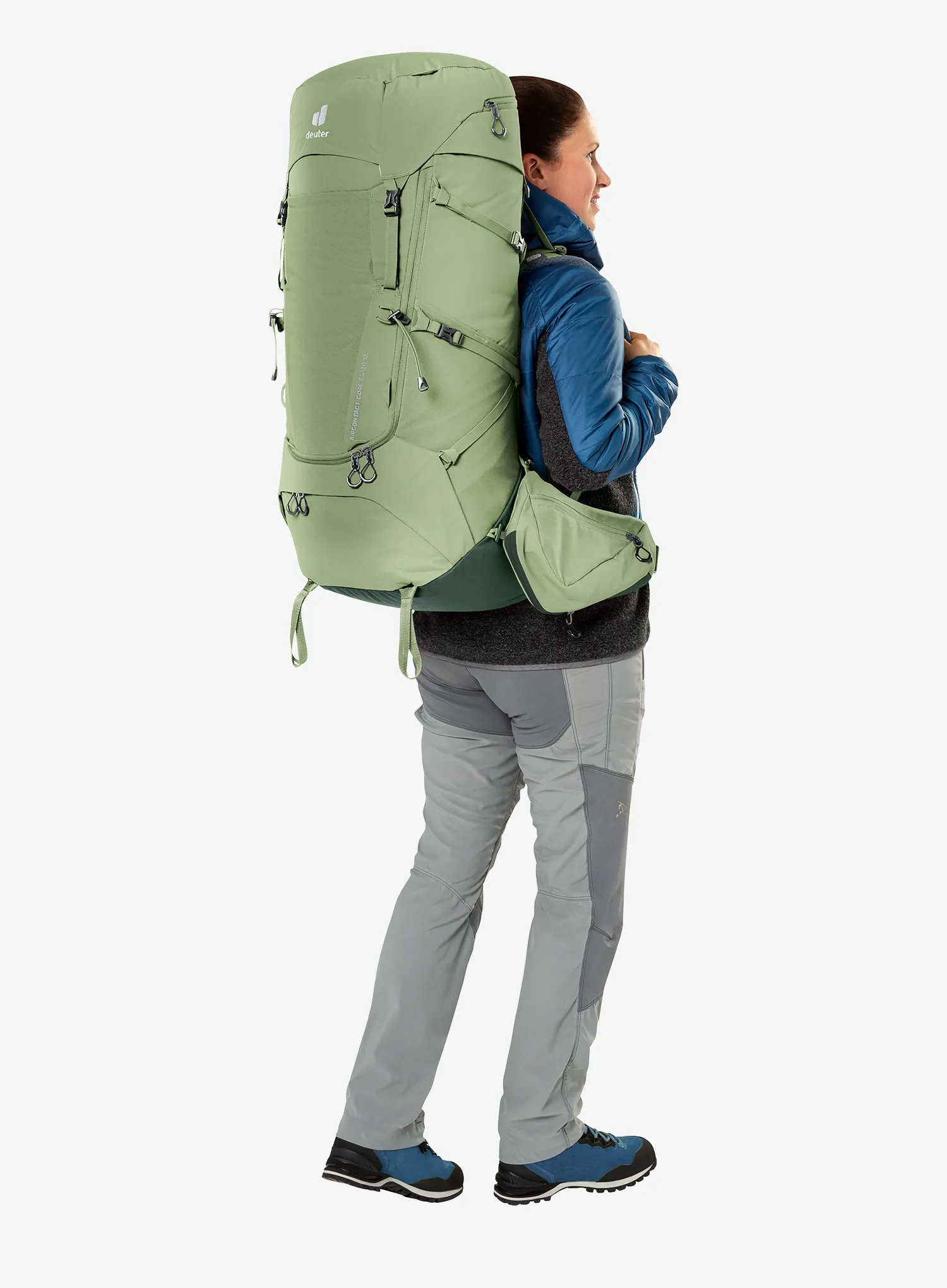 Dámsky trekingový batoh Deuter Aircontact Core 55 + 10 SL - grove/ivy
