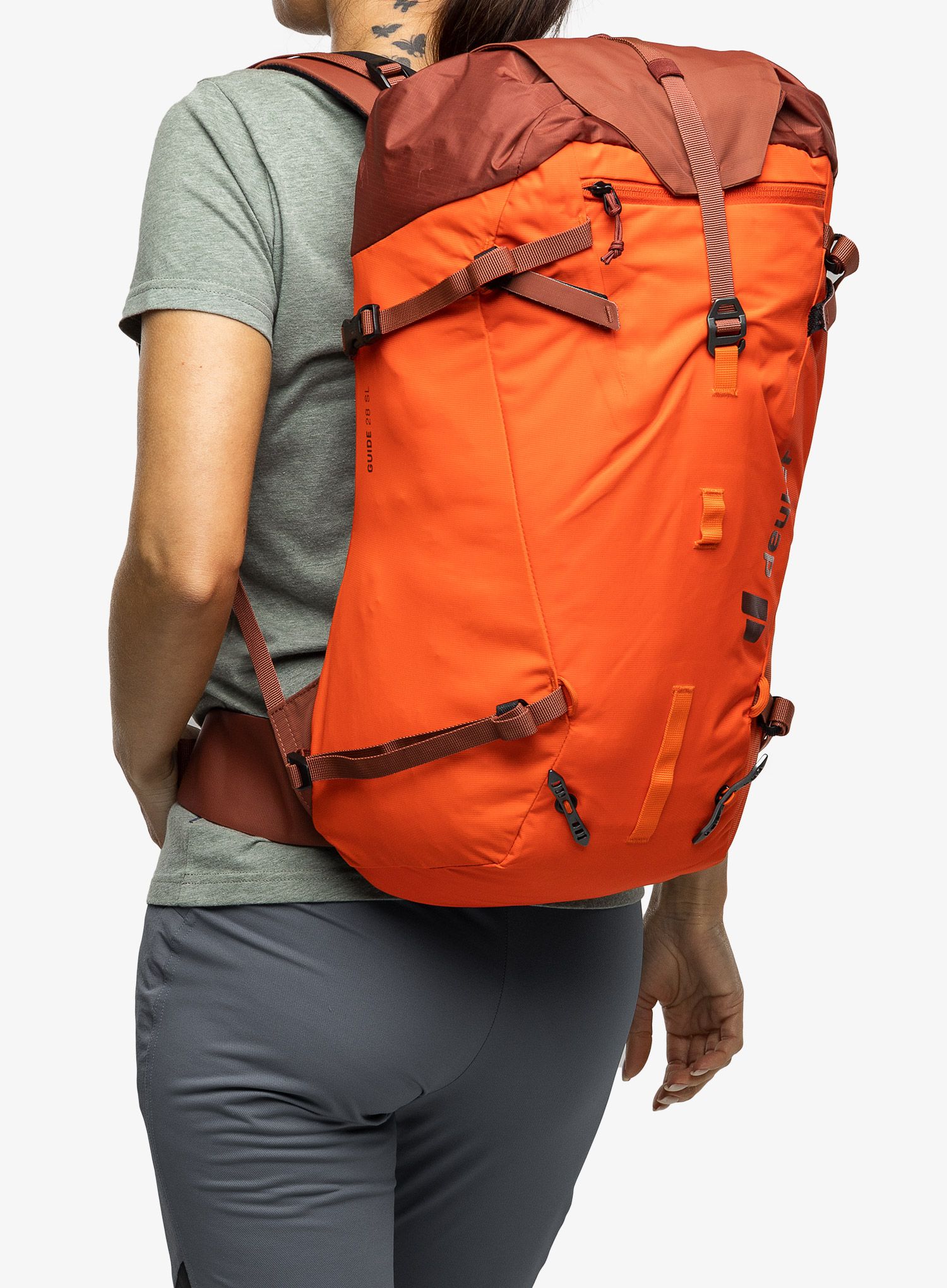 Dámsky horský batoh Deuter Guide 28 SL - papaya/redwood