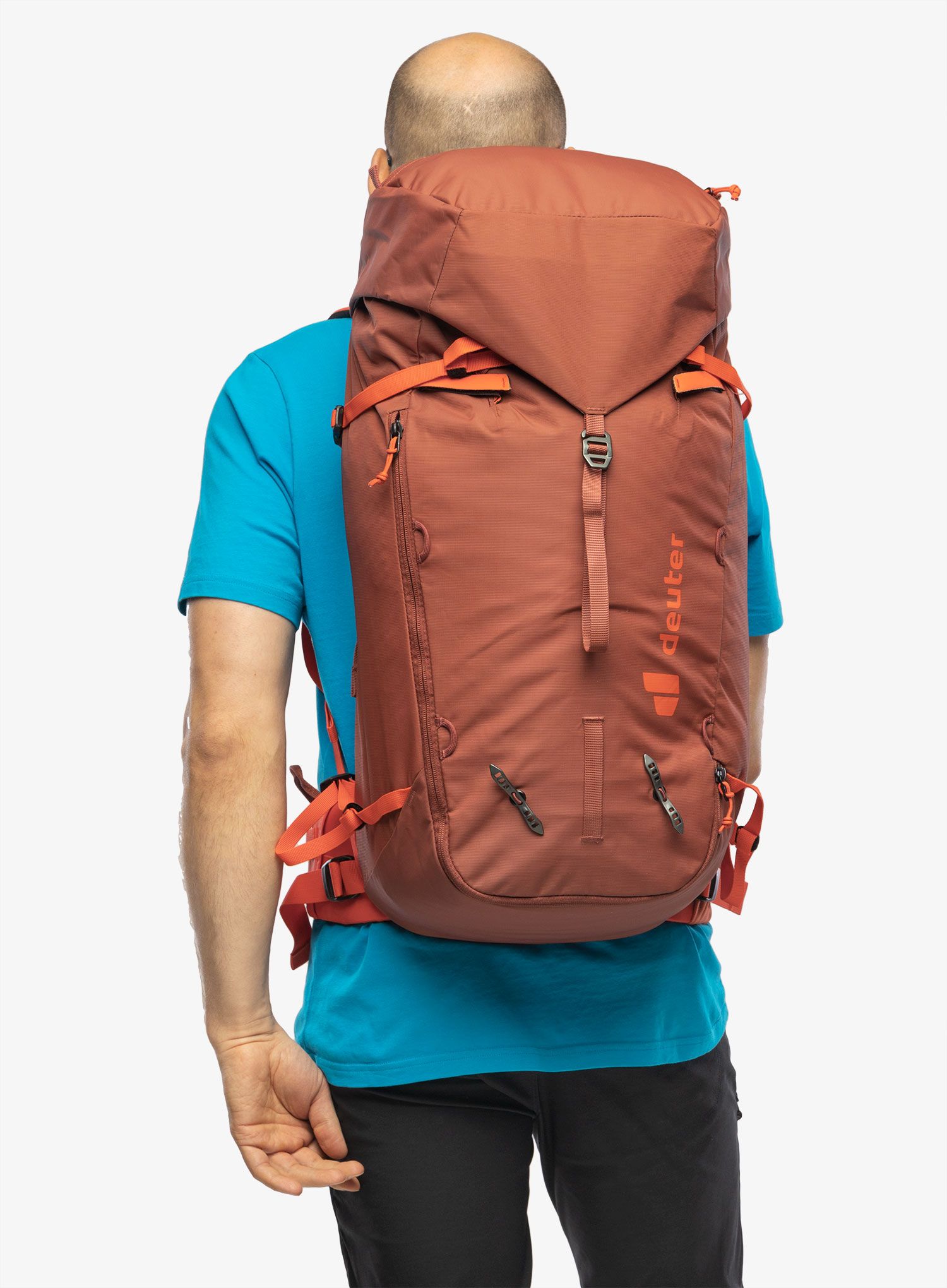 Horský batoh Deuter Guide 44+ - redwood/papaya