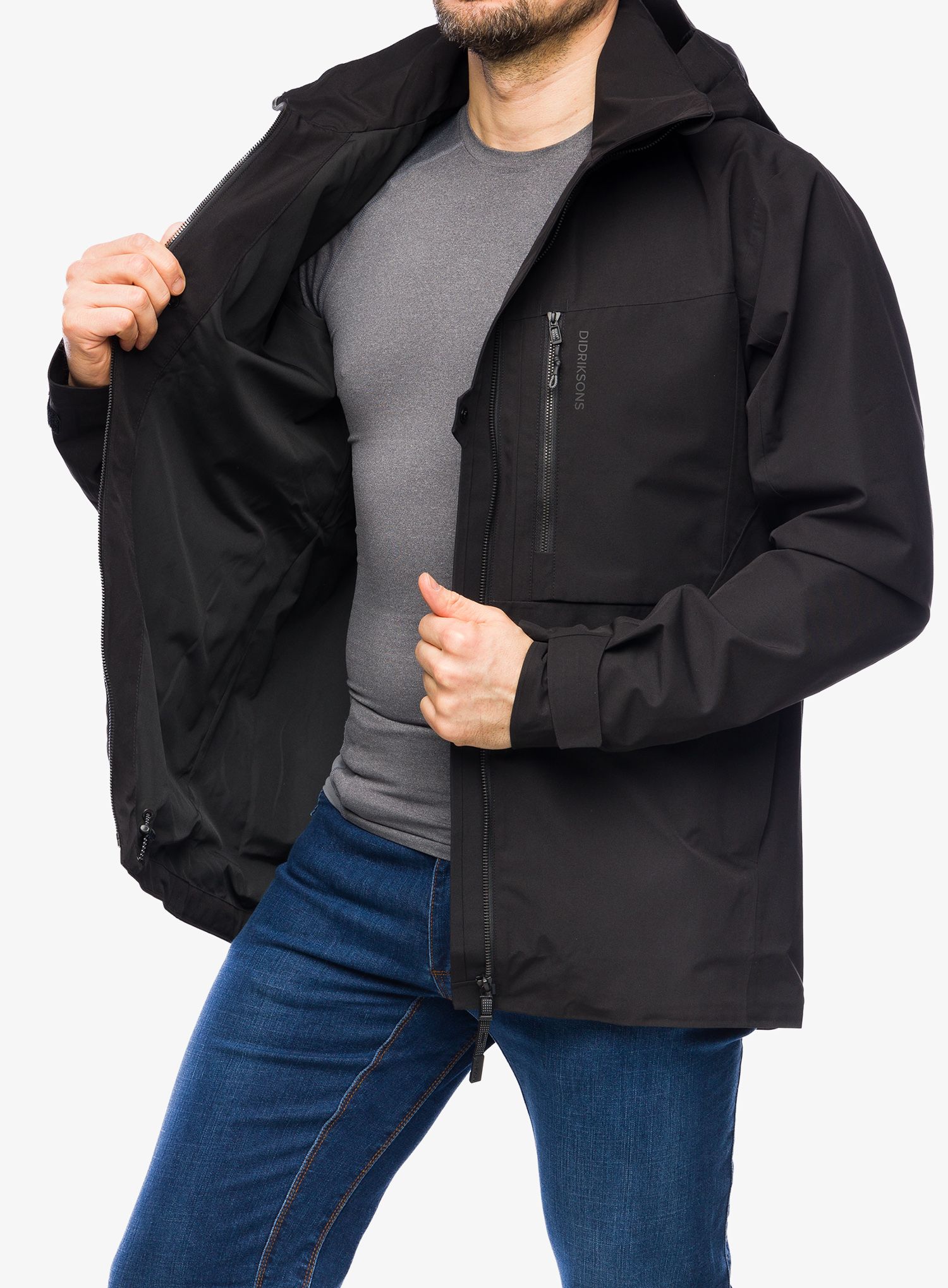 Bunda do dažďa Didriksons Aston Jacket 5 - black
