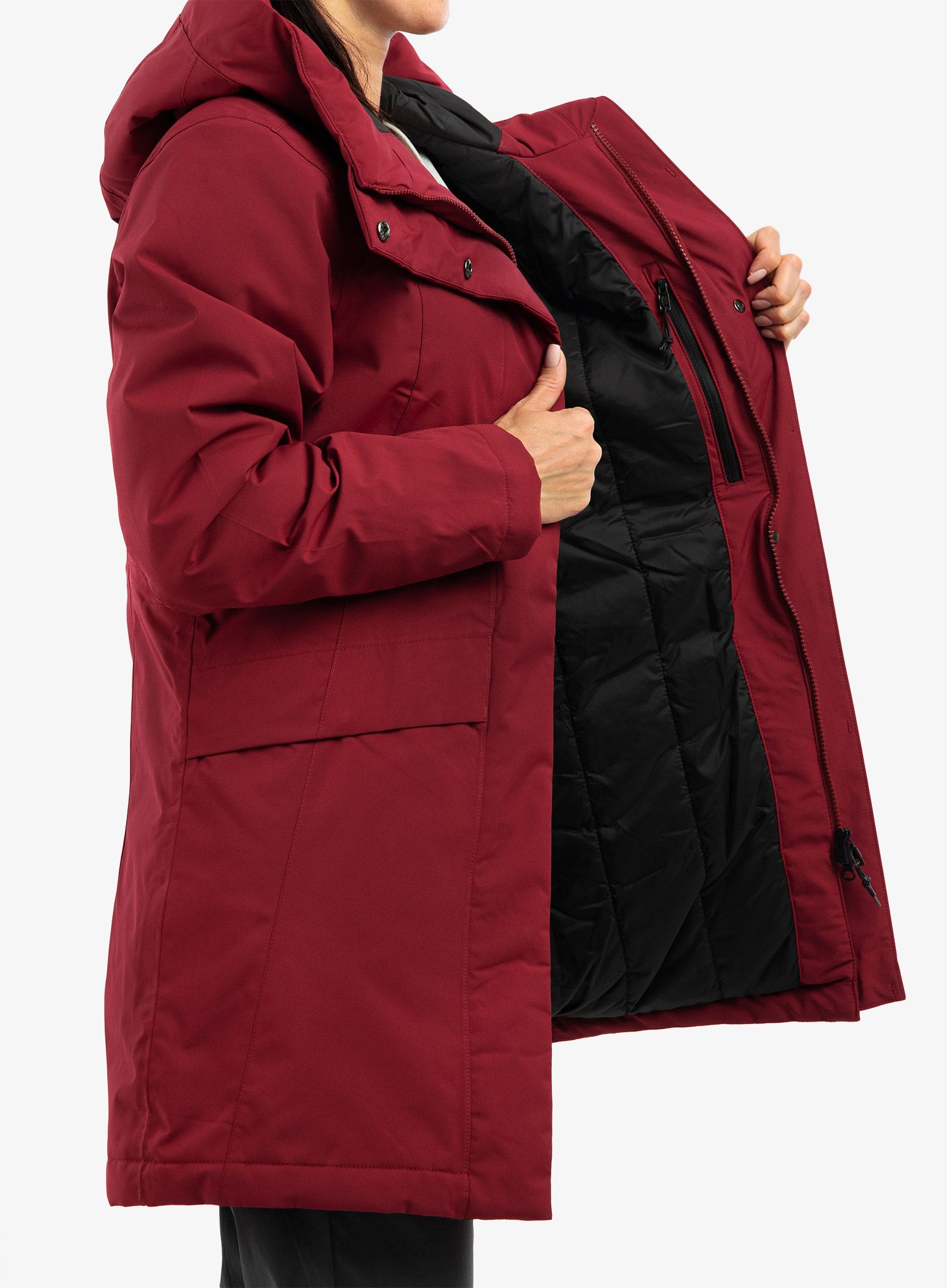 Dámsky kabát Didriksons Cajsa Parka 4 - ruby red