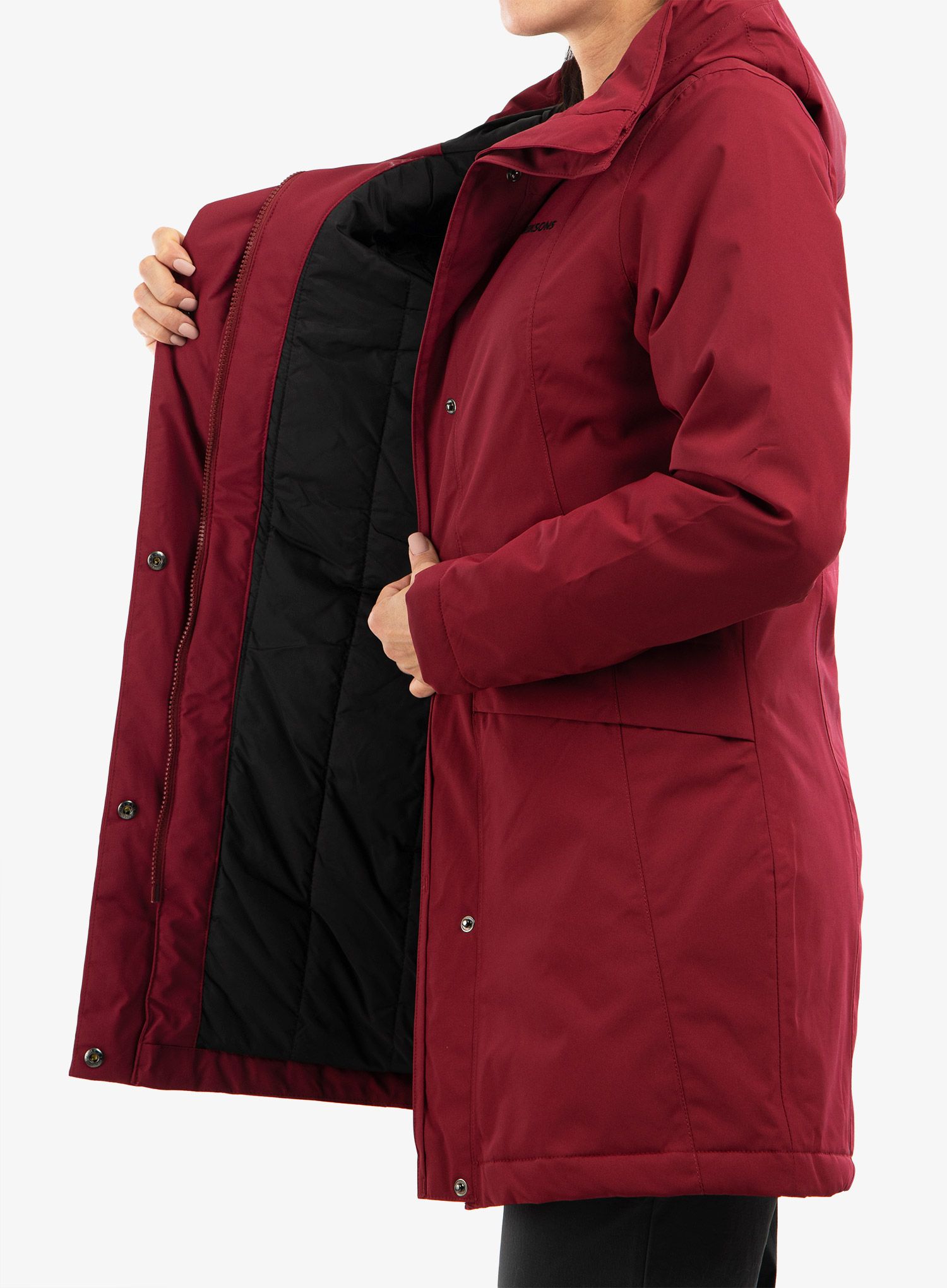 Dámsky kabát Didriksons Cajsa Parka 4 - ruby red