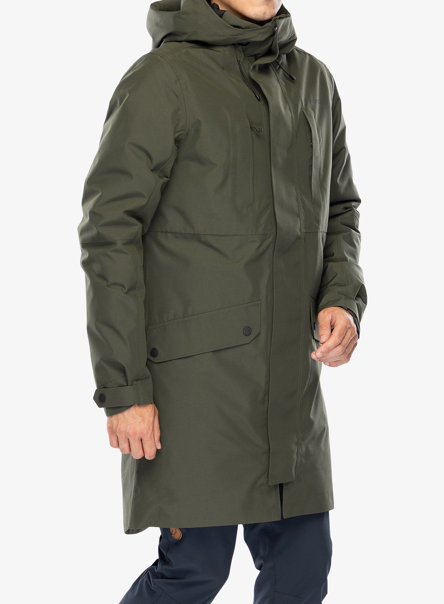 Kabát Didriksons Falke Parka - deep green