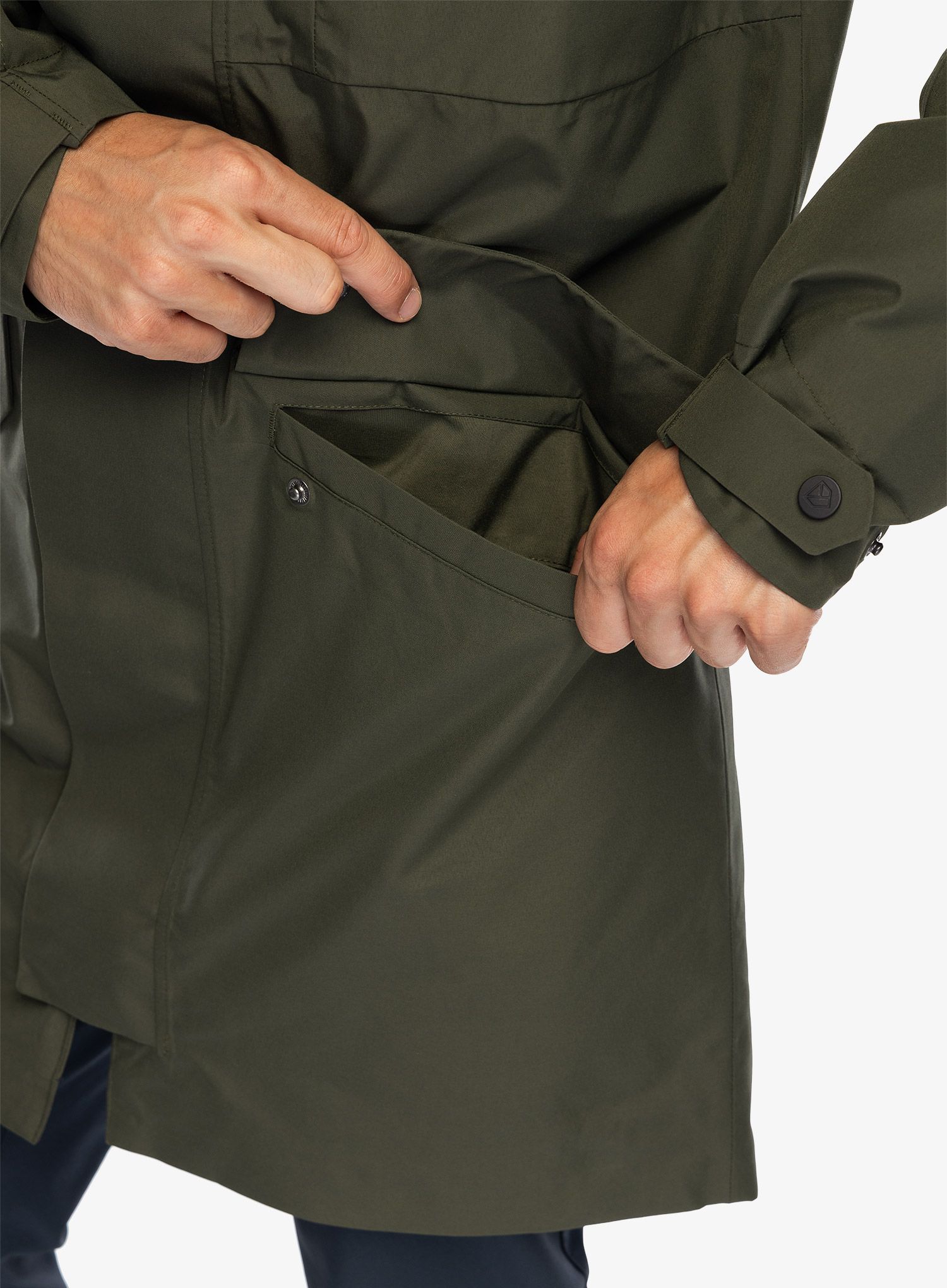 Kabát Didriksons Falke Parka - deep green