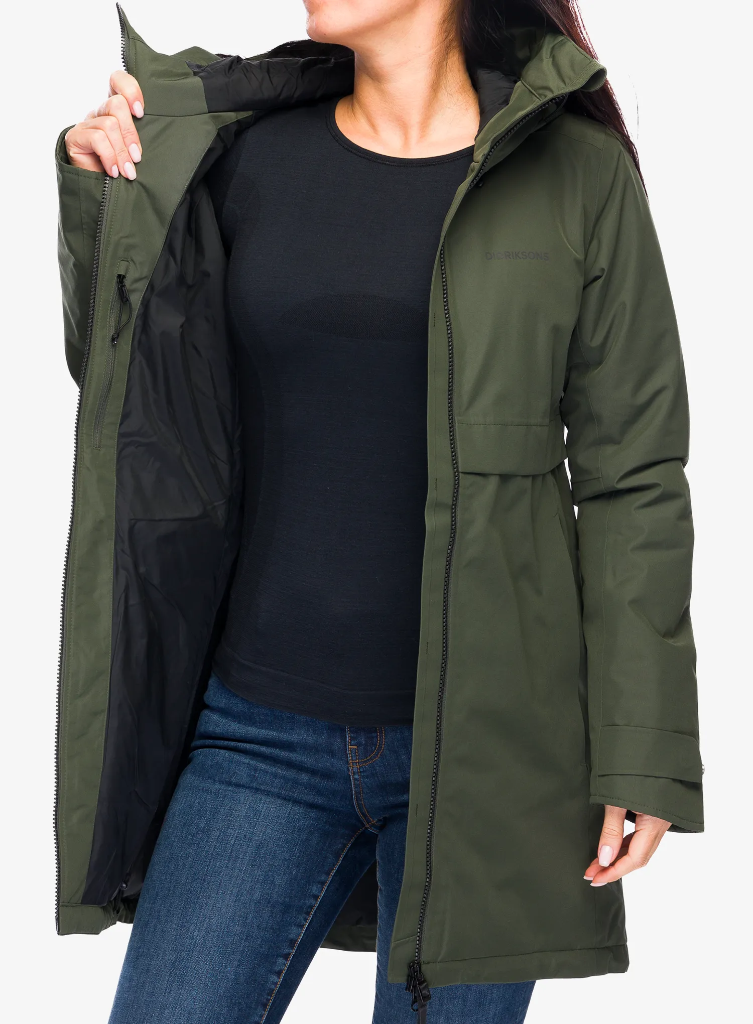 Dámsky kabát Didriksons Helle Parka 5 - deep green