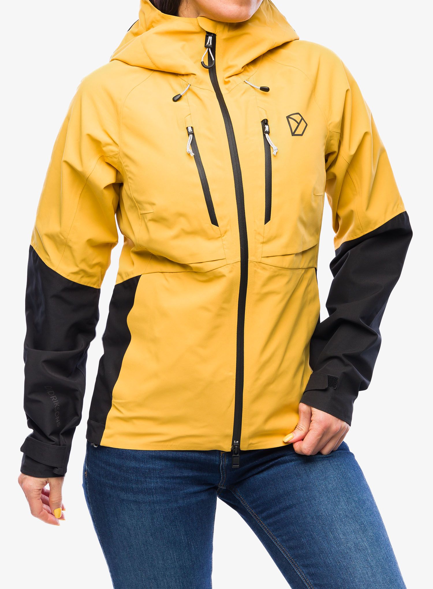 Nepremokavá bunda dámska Didriksons Indus Jacket 2 - mustard