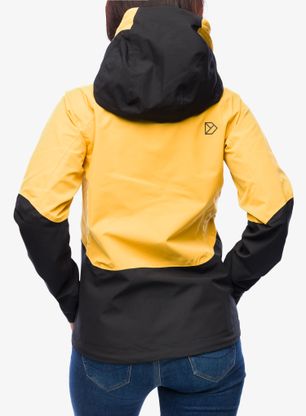 Nepremokavá bunda dámska Didriksons Indus Jacket 2 - mustard