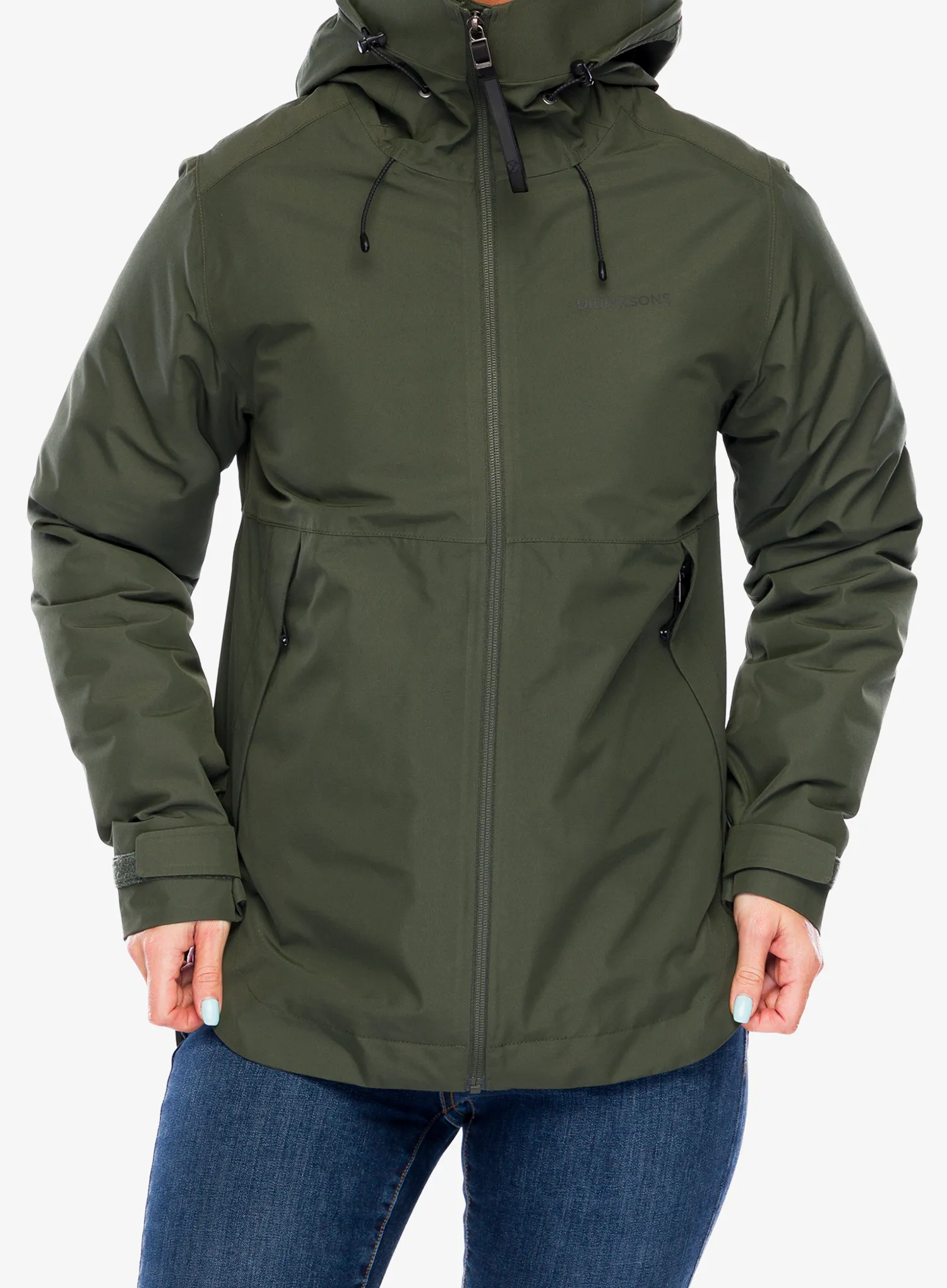 Zateplená bunda dámska Didriksons Jennie Jacket 2 - deep green