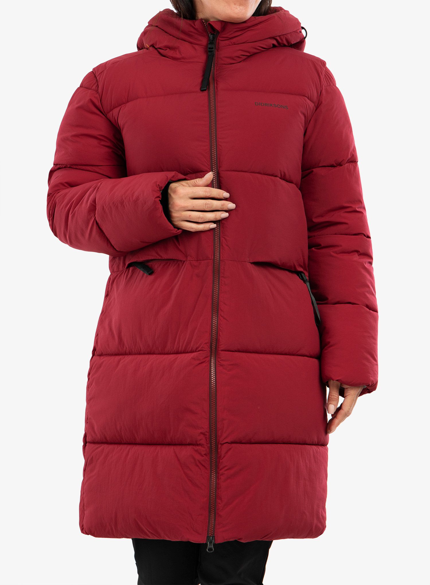 Dámsky kabát Didriksons Nomi Parka 2 - ruby red